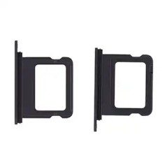 Tiroir SIM compatible iPhone 17 Noir – support carte SIM