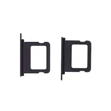Tiroir SIM compatible iPhone 17 Noir – support carte SIM